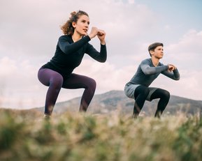 Studenten treiben Sport